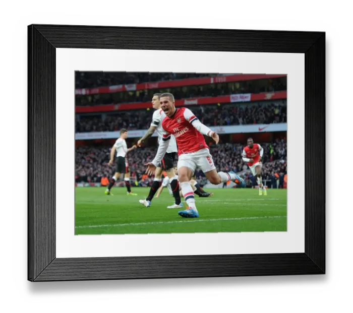 Framed Print : Lukas Podolski's Emotional FA Cup Goal: Arsenal's Second Against Liverpool (2013-14) Framed Print : Lukas Podolski's Emotional FA Cup Goal: Arsenal's Second Against Liverpool (2013-14)