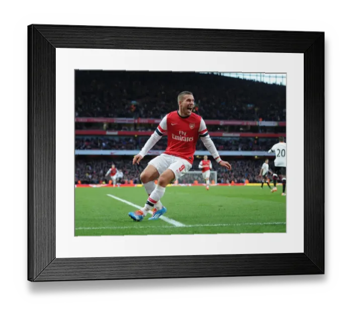 Framed Print : Lukas Podolski Scores Arsenal's Second Goal Against Liverpool in FA Cup 2013-14 Framed Print : Lukas Podolski Scores Arsenal's Second Goal Against Liverpool in FA Cup 2013-14