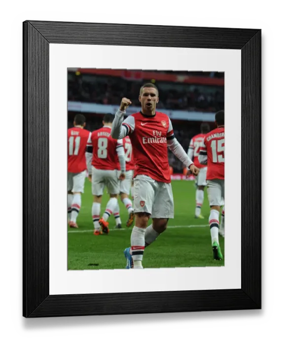 Framed Print : Podolski Scores the Decisive Goal: Arsenal's FA Cup Victory over Liverpool Framed Print : Podolski Scores the Decisive Goal: Arsenal's FA Cup Victory over Liverpool