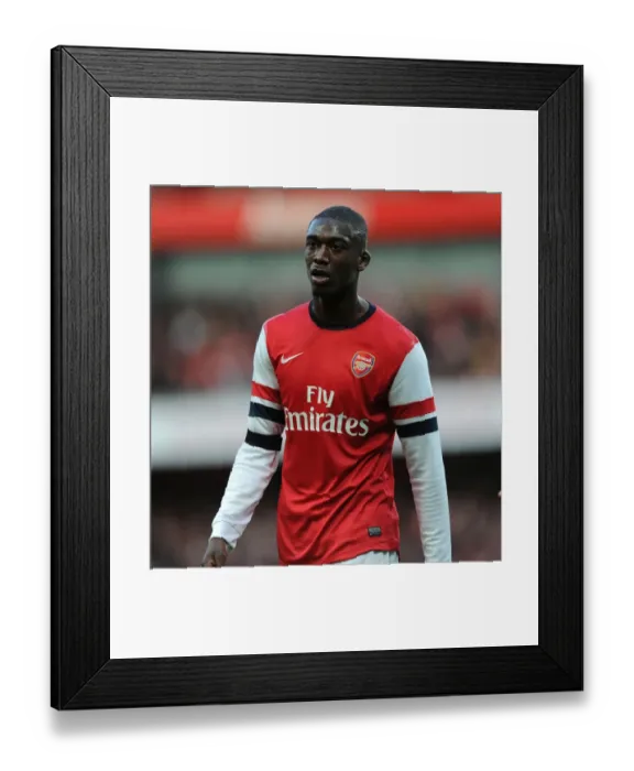 Framed Print : Yaya Sanogo in Action: Arsenal vs Liverpool, FA Cup 2013-14