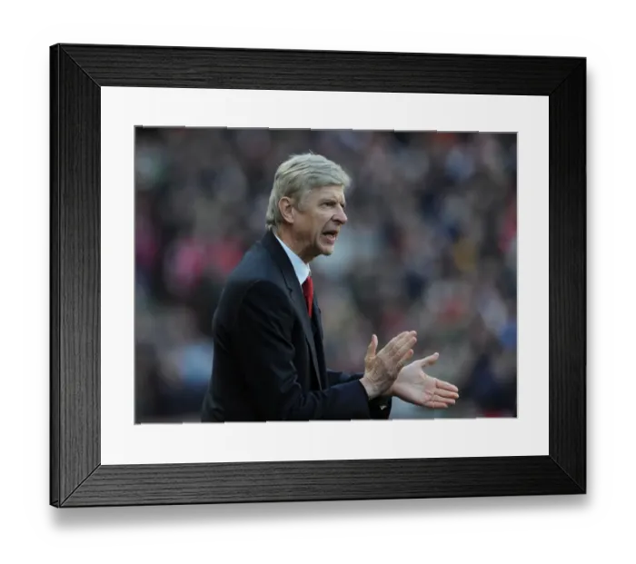 Framed Print : Arsene Wenger: Arsenal Manager Awaits Liverpool in FA Cup Fifth Round Showdown