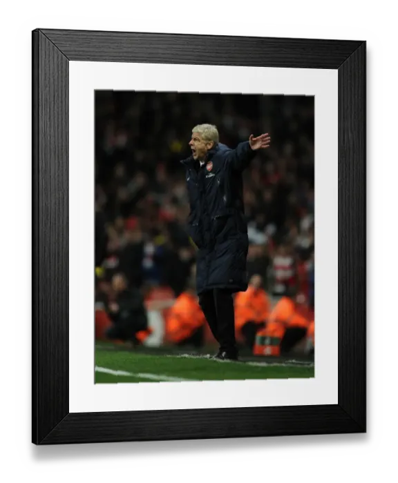 Framed Print : Arsene Wenger and Arsenal Face Liverpool in FA Cup Showdown