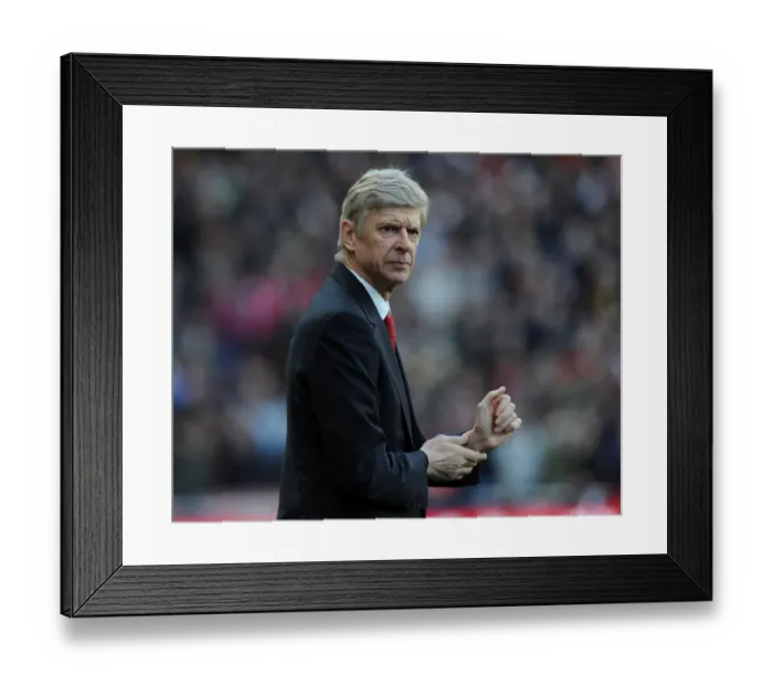Framed Print : Arsene Wenger: Arsenal Manager Preparing for FA Cup Clash Against Liverpool, 2014