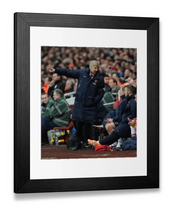 Framed Print : Arsene Wenger and Arsenal Face Liverpool in FA Cup Showdown