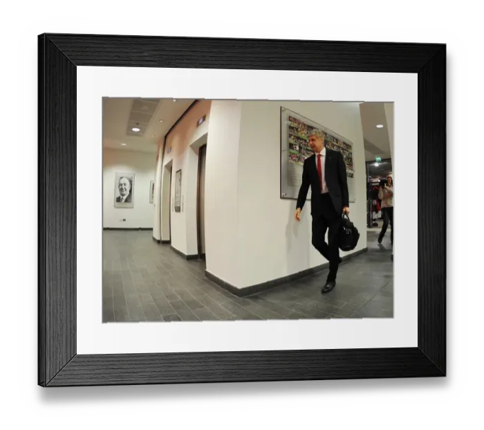 Framed Print : Arsene Wenger at Emirates Stadium: Arsenal vs. Liverpool, FA Cup Fifth Round, 2014 Framed Print : Arsene Wenger at Emirates Stadium: Arsenal vs. Liverpool, FA Cup Fifth Round, 2014