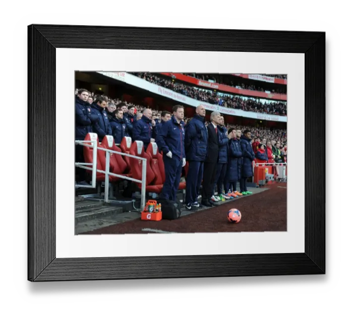 Framed Print : Arsenal and Liverpool Honor Sir Tom Finney with Minutes Silence during FA Cup Match Framed Print : Arsenal and Liverpool Honor Sir Tom Finney with Minutes Silence during FA Cup Match