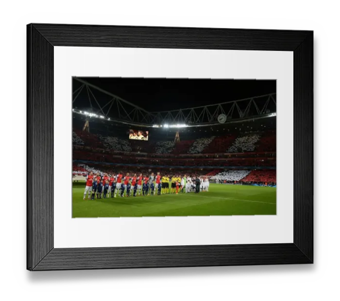 Framed Print : Champions League Showdown: Arsenal vs. Bayern Munich at Emirates Stadium