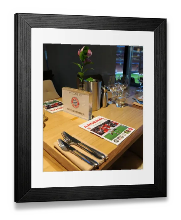 Framed Print : Directors Box: Arsenal vs. Bayern Munich, UEFA Champions League 2013-14