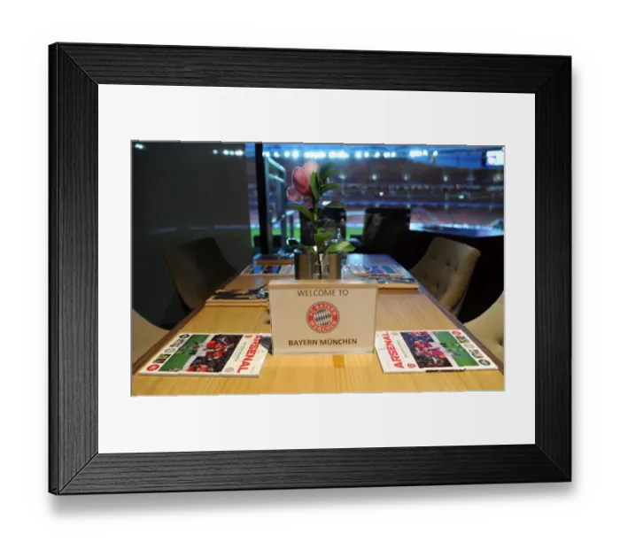 Framed Print : Directors Box: Arsenal vs. Bayern Munchen, UEFA Champions League 2013-14 Framed Print : Directors Box: Arsenal vs. Bayern Munchen, UEFA Champions League 2013-14