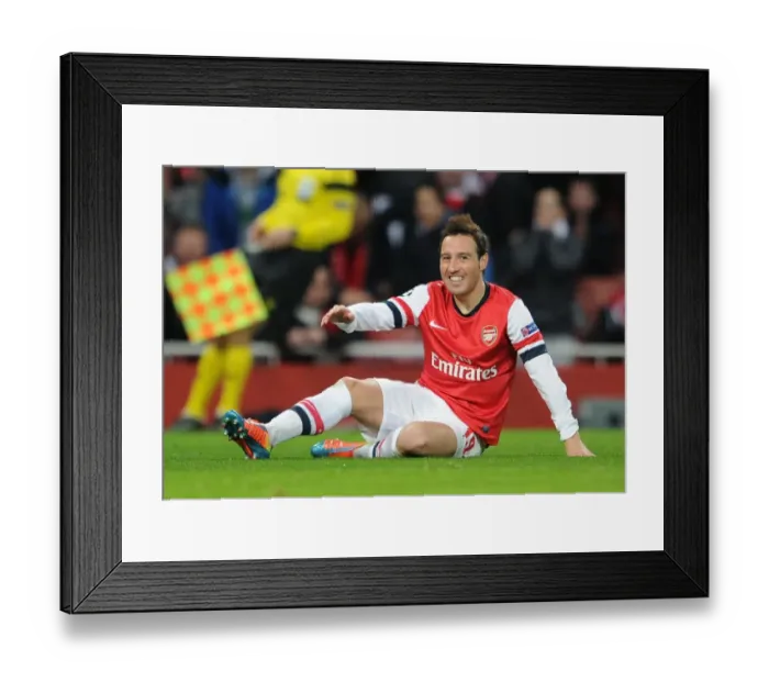 Framed Print : Santi Cazorla: Arsenal's Creative Spark Against Bayern Munich in the Champions League