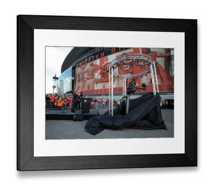 Framed Print : Arsenal Honors Dennis Bergkamp with Statue Unveiling Framed Print : Arsenal Honors Dennis Bergkamp with Statue Unveiling