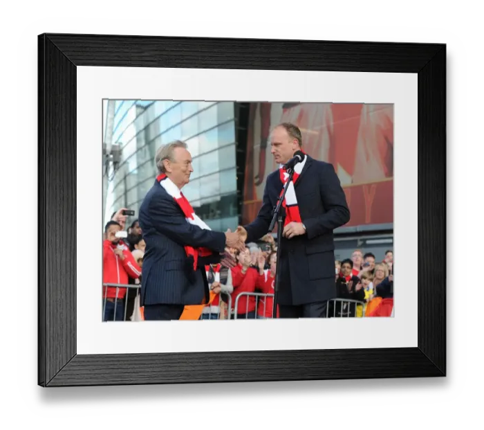 Framed Print : Arsenal Honors Dennis Bergkamp with Statue Unveiling at Emirates Stadium Framed Print : Arsenal Honors Dennis Bergkamp with Statue Unveiling at Emirates Stadium