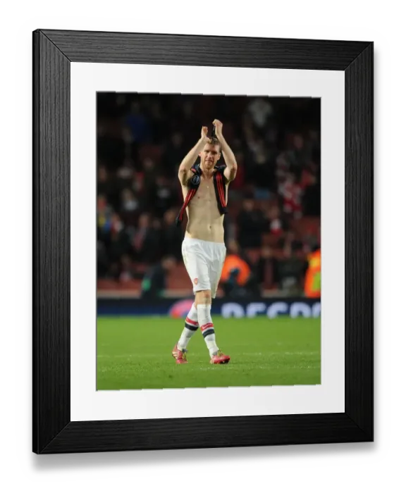 Framed Print : Per Mertesacker - Arsenal's Defensive Resilience Against Bayern Munich in the Champions League (2013-14) Framed Print : Per Mertesacker - Arsenal's Defensive Resilience Against Bayern Munich in the Champions League (2013-14)