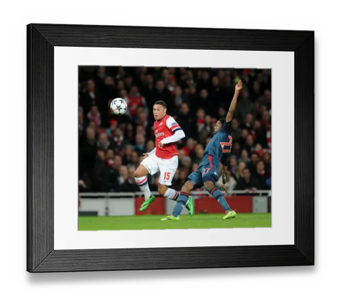 Framed Print : Showdown in London: Oxlade-Chamberlain vs. Alaba - Arsenal's Champions League Battle