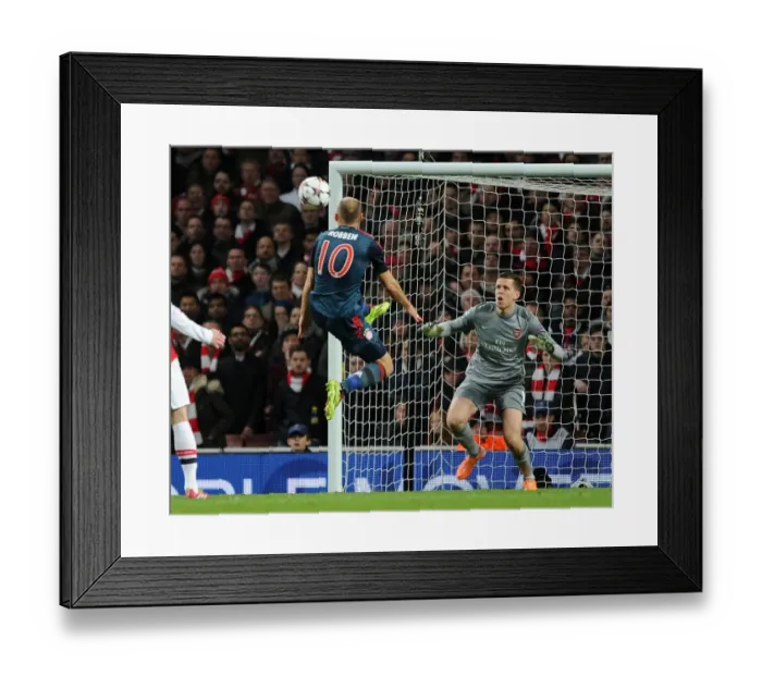 Framed Print : Arjen Robben vs. Wojciech Szczesny: Penalty Drama in Arsenal v Bayern Munich UCL Clash Framed Print : Arjen Robben vs. Wojciech Szczesny: Penalty Drama in Arsenal v Bayern Munich UCL Clash