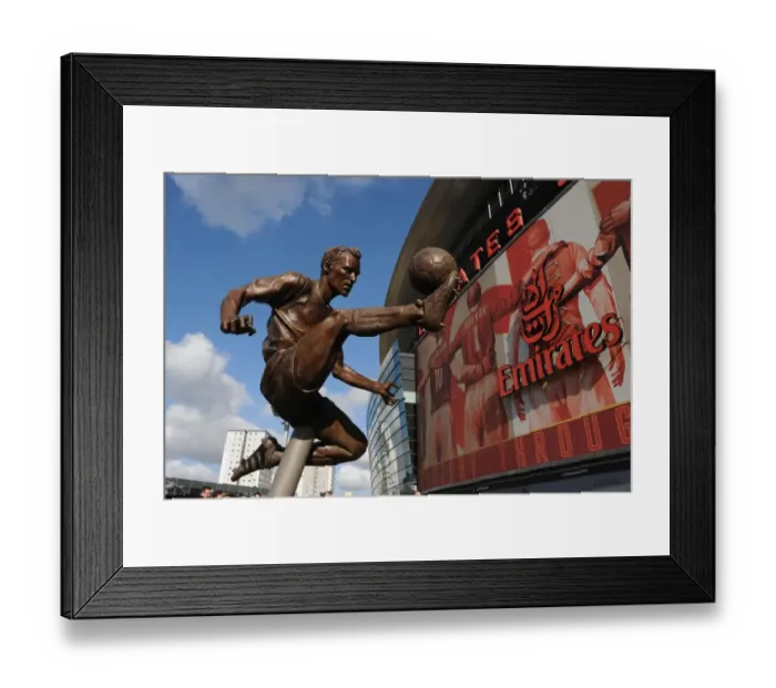 Framed Print : Dennis Bergkamp Statue Unveiling: Arsenal vs. Sunderland, Premier League, 2014 Framed Print : Dennis Bergkamp Statue Unveiling: Arsenal vs. Sunderland, Premier League, 2014