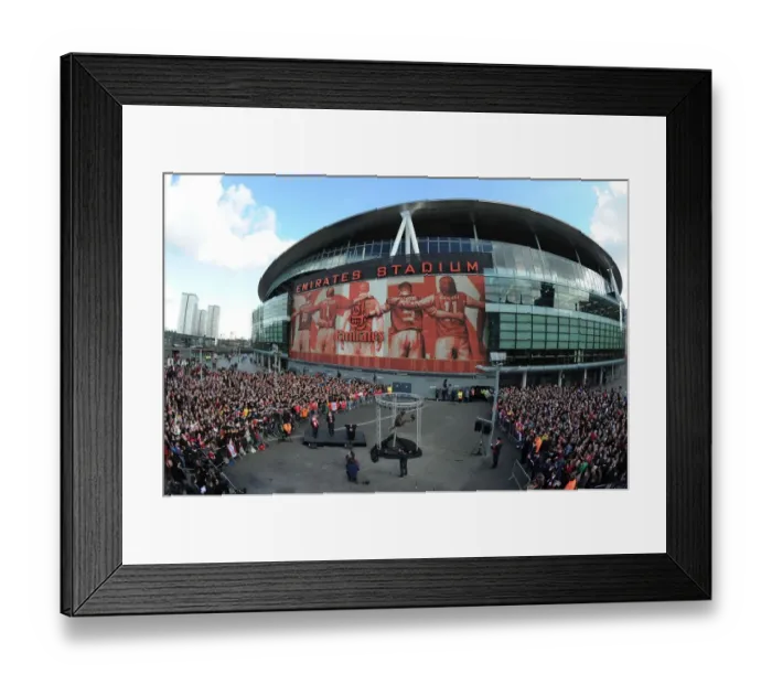 Framed Print : Dennis Bergkamp Honored with Statue Unveiling at Arsenal's Emirates Stadium Framed Print : Dennis Bergkamp Honored with Statue Unveiling at Arsenal's Emirates Stadium