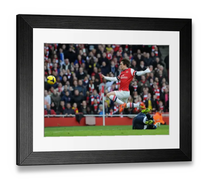 Framed Print : Tomas Rosicky Scores Stunner: Arsenal's 3rd Goal vs Sunderland (2014)