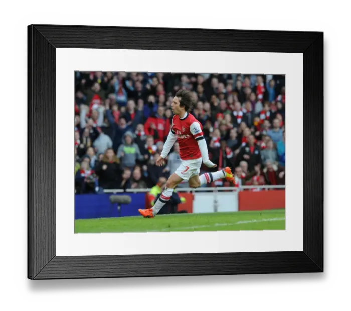 Framed Print : Tomas Rosicky's Triumph: Arsenal's Third Goal vs. Sunderland (2013-14)