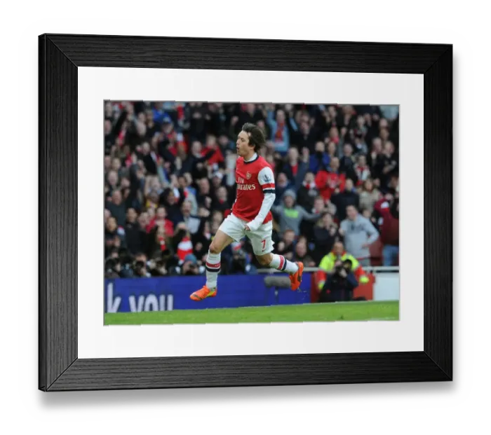 Framed Print : Tomas Rosicky's Strike: Arsenal's Triumph Over Sunderland in the Premier League