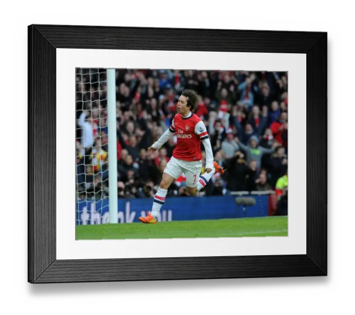 Framed Print : Tomas Rosicky's Stunner: Arsenal's Triumph Over Sunderland in the Premier League