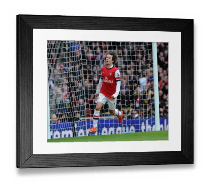 Framed Print : Tomas Rosicky's Triumph: Arsenal's Thrilling Third Goal Against Sunderland (2013-14)