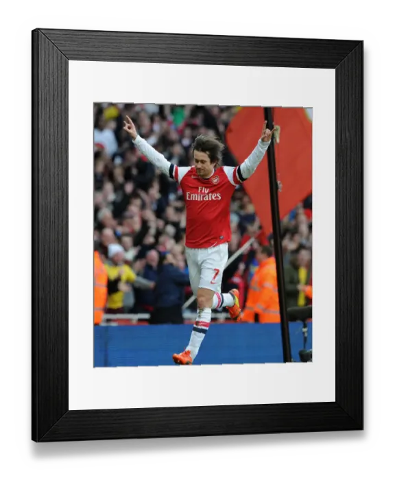 Framed Print : Tomas Rosicky's Game-Changing Goal: Arsenal's Victory Over Sunderland (2013-14)