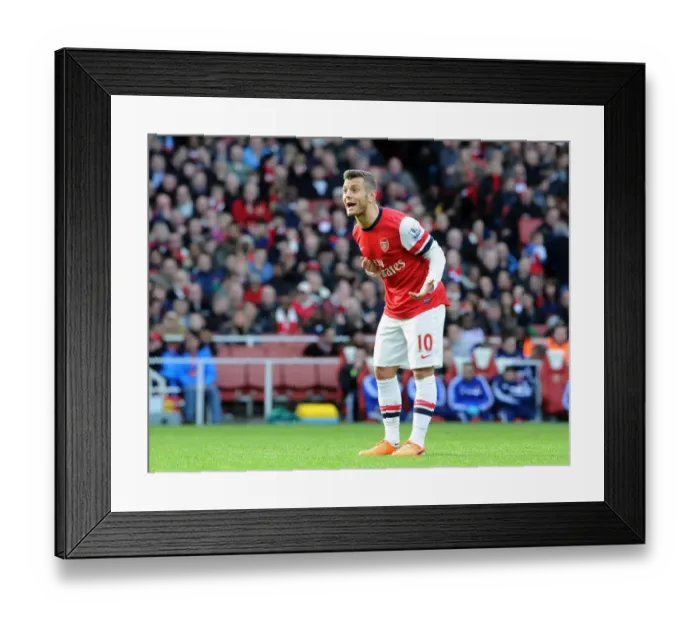 Framed Print : Jack Wilshere: Arsenal Midfielder in Action Against Sunderland, Premier League 2013-14 Framed Print : Jack Wilshere: Arsenal Midfielder in Action Against Sunderland, Premier League 2013-14