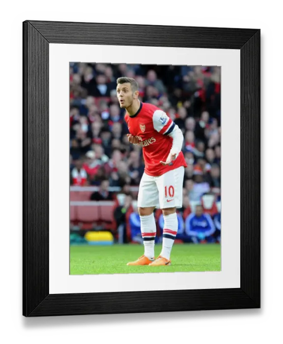 Framed Print : Jack Wilshere: Arsenal Midfielder in Action Framed Print : Jack Wilshere: Arsenal Midfielder in Action