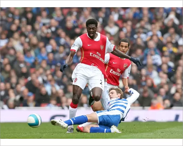 Emmanuel Adebayor (Arsenal) Bobby Convey (Reading)