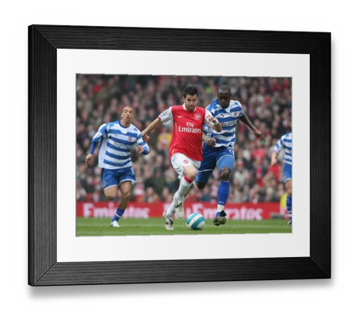 Framed Print : Cesc Fabregas (Arsenal) Ibrahima Sonko (Reading) Framed Print : Cesc Fabregas (Arsenal) Ibrahima Sonko (Reading)