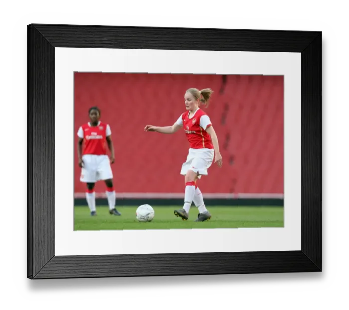 Framed Print : Arsenal's Kim Little Shines in 4-1 Victory over Chelsea (2008), Women's Premier League, Emirates Stadium