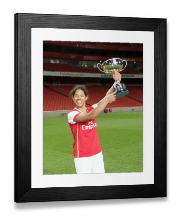 Framed Print : Mary Phillip (Arsenal) with the Premier League Framed Print : Mary Phillip (Arsenal) with the Premier League