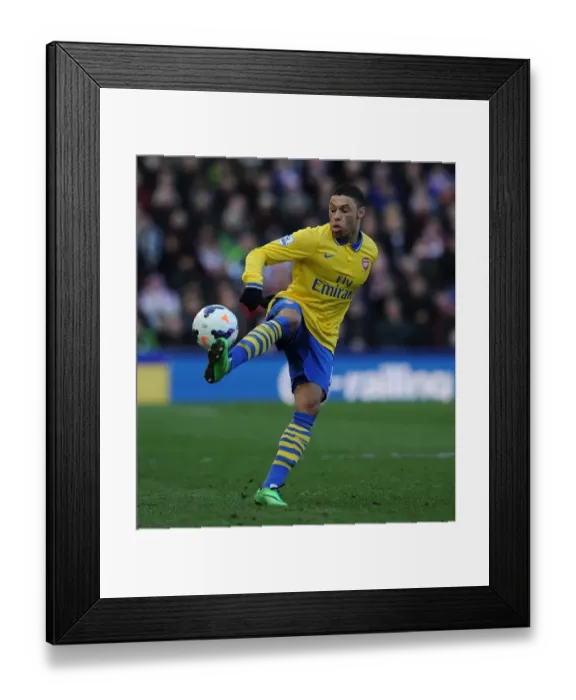 Framed Print : Alex Oxlade-Chamberlain in Action: Stoke City vs Arsenal, Premier League 2013-14 Framed Print : Alex Oxlade-Chamberlain in Action: Stoke City vs Arsenal, Premier League 2013-14