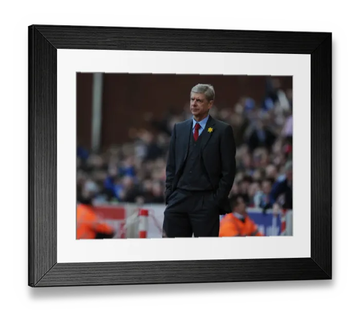 Framed Print : Arsene Wenger Leads Arsenal Against Stoke City in Premier League Clash Framed Print : Arsene Wenger Leads Arsenal Against Stoke City in Premier League Clash