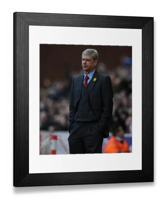 Framed Print : Arsene Wenger at Stoke City: Premier League Clash 2014