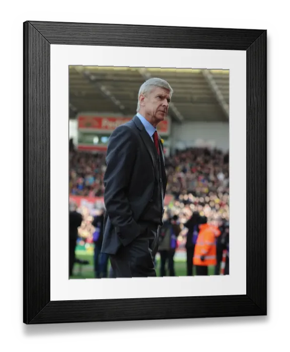 Framed Print : Arsene Wenger: Stoke City vs Arsenal, Premier League 2013-14 Framed Print : Arsene Wenger: Stoke City vs Arsenal, Premier League 2013-14