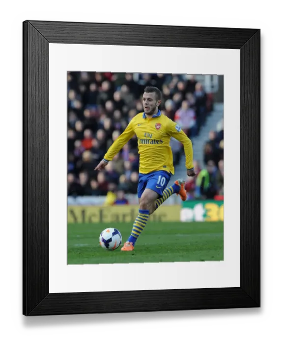 Framed Print : Jack Wilshere in Action: Arsenal vs Stoke City, Premier League 2013-14 Framed Print : Jack Wilshere in Action: Arsenal vs Stoke City, Premier League 2013-14