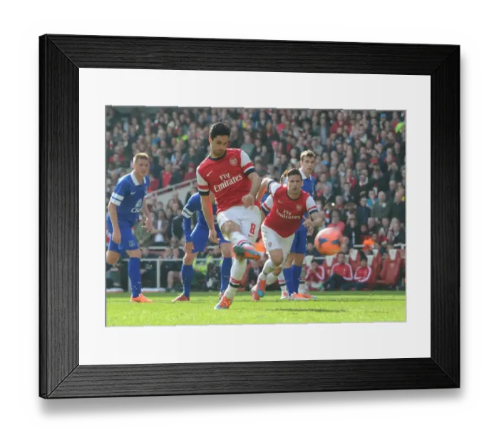 Framed Print : Mikel Arteta Scores Penalty: Arsenal vs Everton, FA Cup Quarter-Final 2014 Framed Print : Mikel Arteta Scores Penalty: Arsenal vs Everton, FA Cup Quarter-Final 2014