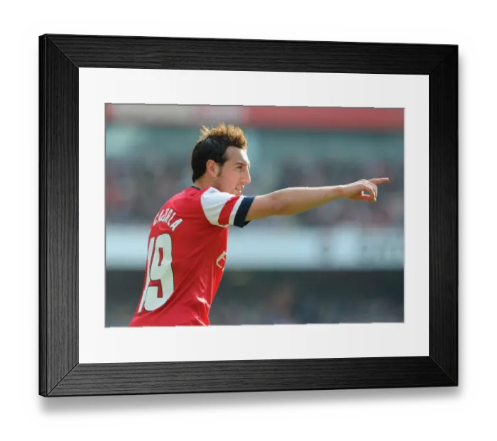 Framed Print : Santi Cazorla in Action: Arsenal vs Everton, FA Cup Quarter-Final, 2014