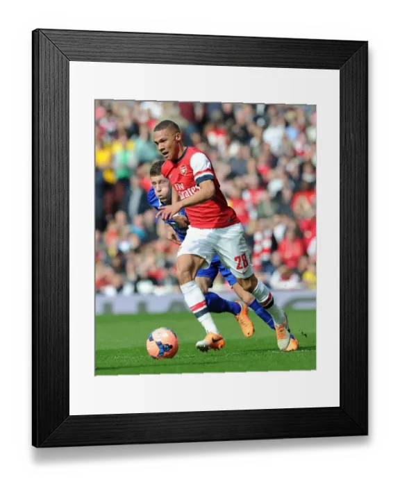 Framed Print : Arsenal vs. Everton: Clash between Kieran Gibbs and Ross Barkley in the FA Cup Quarter-Final Framed Print : Arsenal vs. Everton: Clash between Kieran Gibbs and Ross Barkley in the FA Cup Quarter-Final