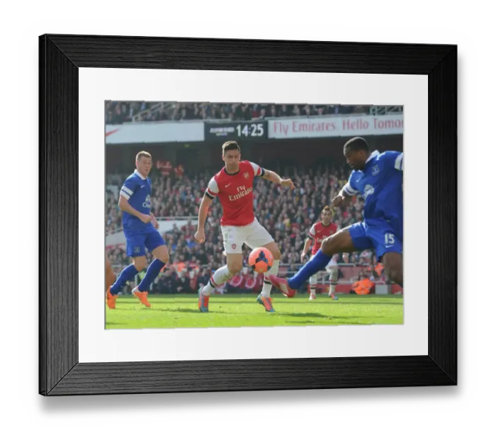 Framed Print : Olivier Giroud about to score Arsenals 3rd goal. Arsenal 4: 1 Everton. FA Cup 6th Round Framed Print : Olivier Giroud about to score Arsenals 3rd goal. Arsenal 4: 1 Everton. FA Cup 6th Round