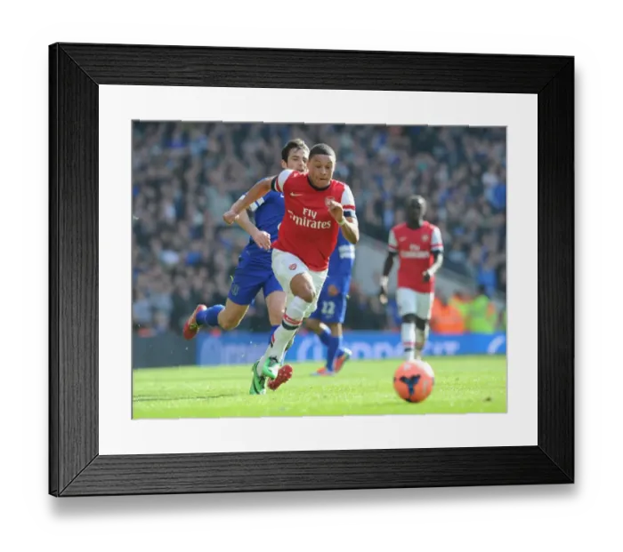 Framed Print : FA Cup Showdown: Oxlade-Chamberlain vs. Baines Battle at Emirates Framed Print : FA Cup Showdown: Oxlade-Chamberlain vs. Baines Battle at Emirates