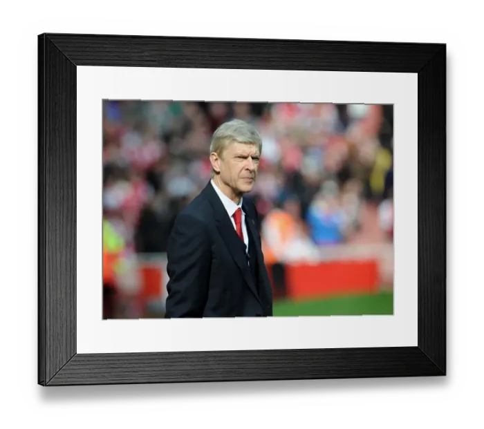 Framed Print : Arsene Wenger, Arsenal Manager: FA Cup Quarter-Final vs Everton, 2014 Framed Print : Arsene Wenger, Arsenal Manager: FA Cup Quarter-Final vs Everton, 2014