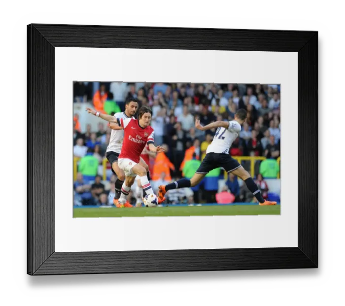Framed Print : Clash of Talents: Rosicky vs Chadli, Bentaleb - Tottenham vs Arsenal, Premier League 2013-14 Framed Print : Clash of Talents: Rosicky vs Chadli, Bentaleb - Tottenham vs Arsenal, Premier League 2013-14