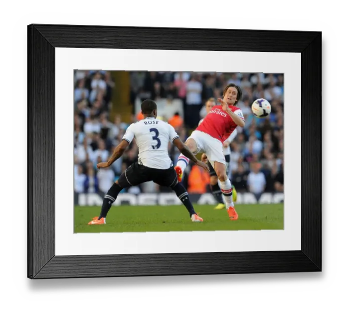 Framed Print : Rosicky Outmaneuvers Rose: A Battle in the Premier League Clash Between Arsenal and Tottenham Framed Print : Rosicky Outmaneuvers Rose: A Battle in the Premier League Clash Between Arsenal and Tottenham