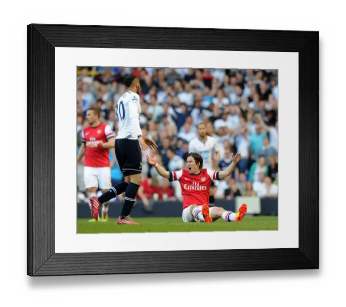 Framed Print : Reaction of Tomas Rosicky to Sandro's Foul: Tottenham vs. Arsenal, Premier League 2013-14 Framed Print : Reaction of Tomas Rosicky to Sandro's Foul: Tottenham vs. Arsenal, Premier League 2013-14