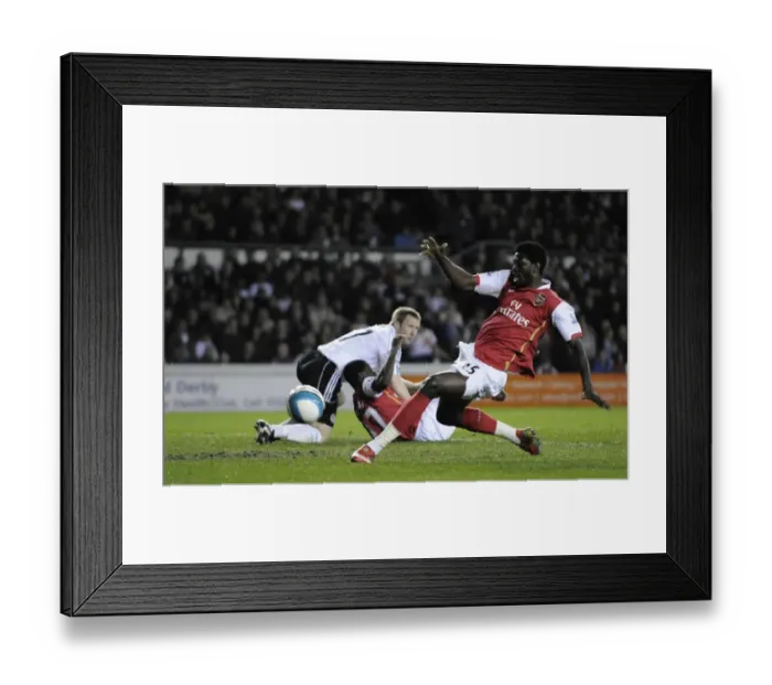 Framed Print : Adebayor Scores First: Arsenal Crushes Derby 6-2 Framed Print : Adebayor Scores First: Arsenal Crushes Derby 6-2