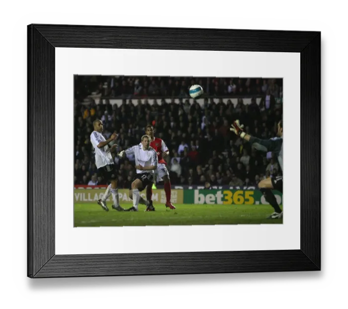 Framed Print : Theo Walcott's Stunner: Arsenal's 4th Goal vs. Derby, 2008