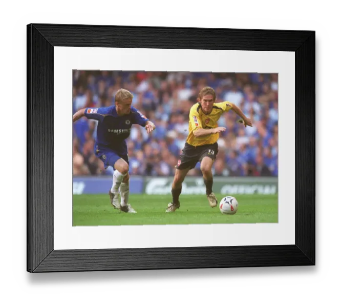 Framed Print : Alex Hleb (Arsenal) Damien Duff (Chelsea). Arsenal 1: 2 Chelsea Framed Print : Alex Hleb (Arsenal) Damien Duff (Chelsea). Arsenal 1: 2 Chelsea